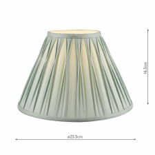 Additional picture of Laura Ashley Fenn Silk Shade 10" Duck Egg