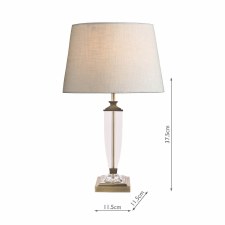 Additional picture of Laura Ashley Carson Table Lamp Base Medium Antique Brass