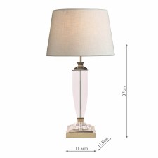 Additional picture of Laura Ashley Carson Table Lamp Base Medium Polished Nickel