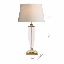 Additional picture of Laura Ashley Carson Table Lamp Base Large Antique Brass