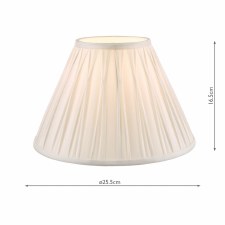 Additional picture of Laura Ashley Fenn Silk Shade 10" White