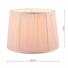 Additional picture of Laura Ashley Hemsley Pleat Shade 10" Blush Pink