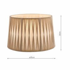 Additional picture of Laura Ashley Pleated Shade 14" Natural