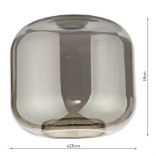 Additional picture of Aiden Easy Fit Smoked Glass Shape B