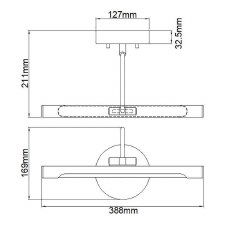 Additional picture of Elstead Alton LED Picture Light Small Brushed Brass