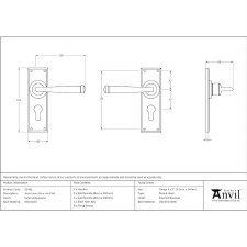 Additional picture of From The Anvil Avon Euro Door Lock Handles External Beeswax