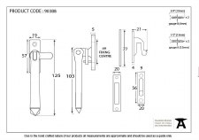 Additional picture of From The Anvil Avon Fastener Locking Pewter