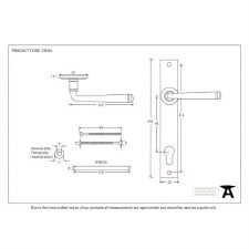 Additional picture of From The Anvil Avon Slim Espag Door Handles Pewter