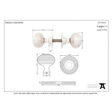 Additional picture of From The Anvil Beehive Mortice or Rim Door Knobs Polished Nickel