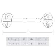 Additional picture of Aston Traditional Cabin Hook 3" Polished Chrome