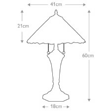 Additional picture of Quoizel Cambridge Tiffany Table Lamp