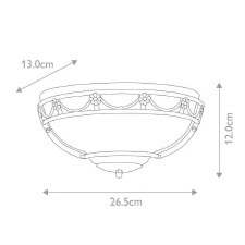 Additional picture of Elstead Carisbrooke Wall Uplight Black