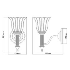 Additional picture of Elstead Carroll 1 Bathroom Wall Light Polished Brass