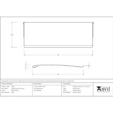 Additional picture of From The Anvil Period Letterplate Cover Large Satin Chrome