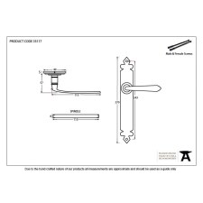 Additional picture of From The Anvil Cromwell Door Handles Black