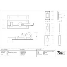 Additional picture of From The Anvil Shepherds Crook Universal Bolt 4" Black