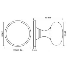 Additional picture of Cushion Mortice Door Knob Pearl Nickel