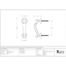 Additional picture of From The Anvil Doctors Front Door Knocker Satin Chrome