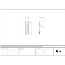 Additional picture of From The Anvil Door Edge Pull Polished Chrome