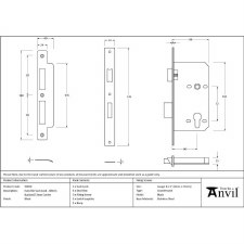 Additional picture of From The Anvil Euro DIN 72mm Sash Case Black