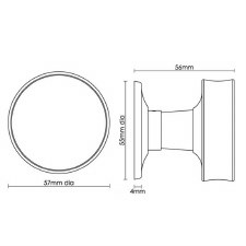 Additional picture of Fawley Motice Door Knob Polished Nickel