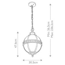 Additional picture of Kichler Halleron Chain Hanging Lantern