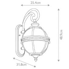 Additional picture of Kichler Halleron Small Outdoor Wall Light