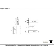 Additional picture of From The Anvil Heavy Duty Tubular Deadbolt PVD 3"