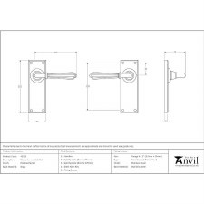 Additional picture of From The Anvil Hinton Latch Set Door Handle Polished Nickel