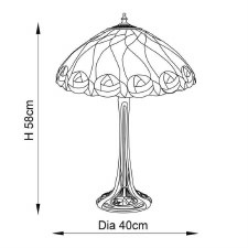 Additional picture of Interiors 1900 Hutchinson Tiffany Table Lamp