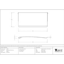 Additional picture of From The Anvil Small Internal Letter Box Flap Pewter Patine