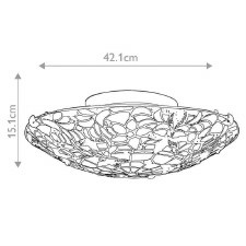 Additional picture of Quoizel Kami Tiffany Flush Light Vintage Bronze