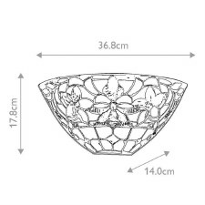 Additional picture of Quoizel Kami Tiffany Wall Uplighter Vintage Bronze