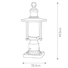 Additional picture of Elstead Riverwood Pedestal Lantern