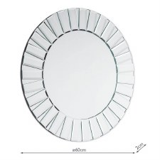Additional picture of Laura Ashley Capri Round Mirror 60cm