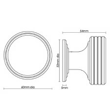 Additional picture of Laggan Motice Door Knob Polished Nickel