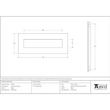 Additional picture of From The Anvil Small Letter Plate Black 266mm