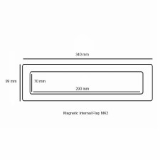 Additional picture of Magnetic Internal Letter Flap MK2 Black