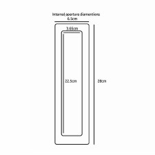 Additional picture of Magnetic Vertical Internal Letter Flap - White
