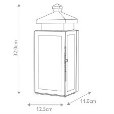 Additional picture of Elstead Matlock Flush Outdoor Wall Light Lantern