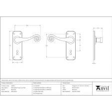Additional picture of From The Anvil Monkeytail Door Lock Handles Beeswax