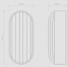 Additional picture of Montreal Coastal Bulkhead Wall Light PVD Brass