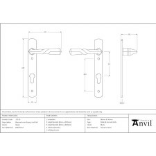 Additional picture of From The Anvil Narrow Espag Door Handles Black