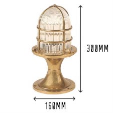 Additional picture of Navigator Post Light Large Raw Brass