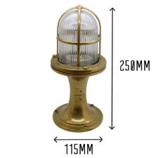 Additional picture of Navigator Post Light Small Raw Brass