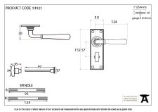Additional picture of From The Anvil Newbury Lever Bathroom Set Polished Bronze