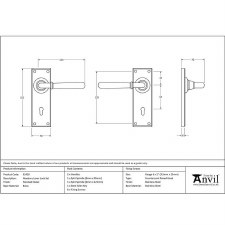 Additional picture of From The Anvil Newbury Lever Lock Set Polished Nickel