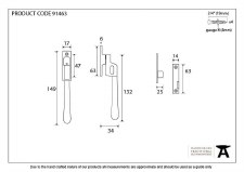 Additional picture of From The Anvil Night Vent Newbury Fastener Locking Aged Bronze