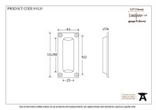 Additional picture of From The Anvil Period Flush Pull Handle Aged Bronze