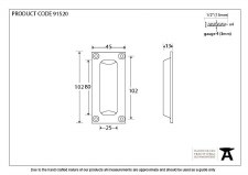 Additional picture of From The Anvil Period Flush Pull Handle Polished Nickel